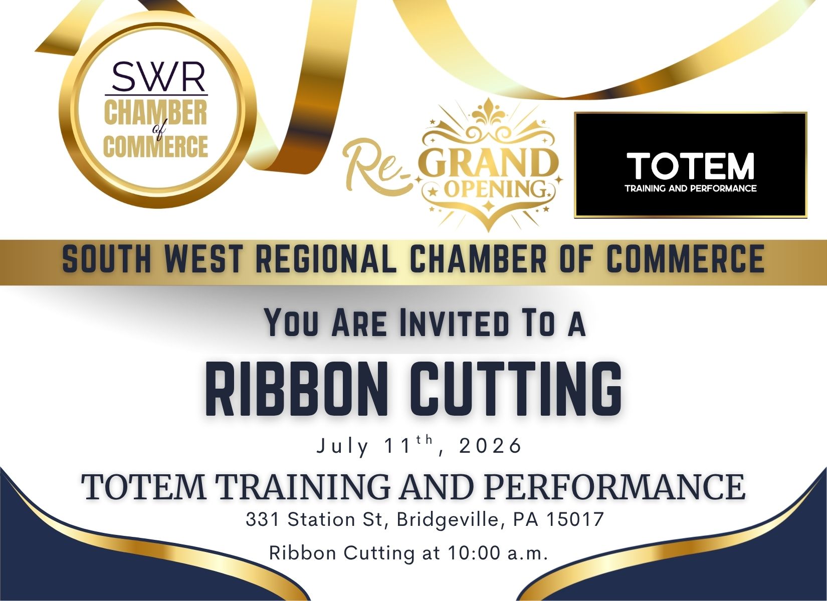 Totem Training and Performance Ribbon Cutting